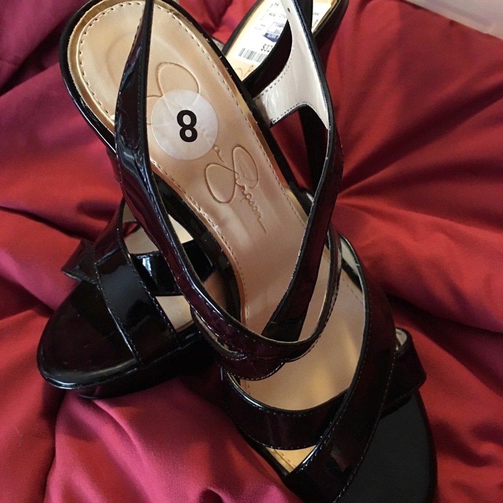Shoes - Jessica Simpson Black Platforms